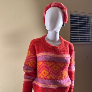 Bright Cropped Sweater!